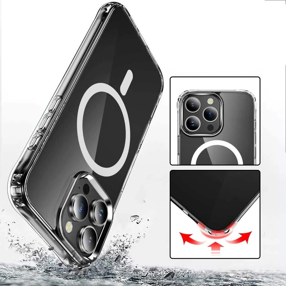Dėklas Perfectionists Clear Mag Case Apple iPhone 17 Pro skaidrus