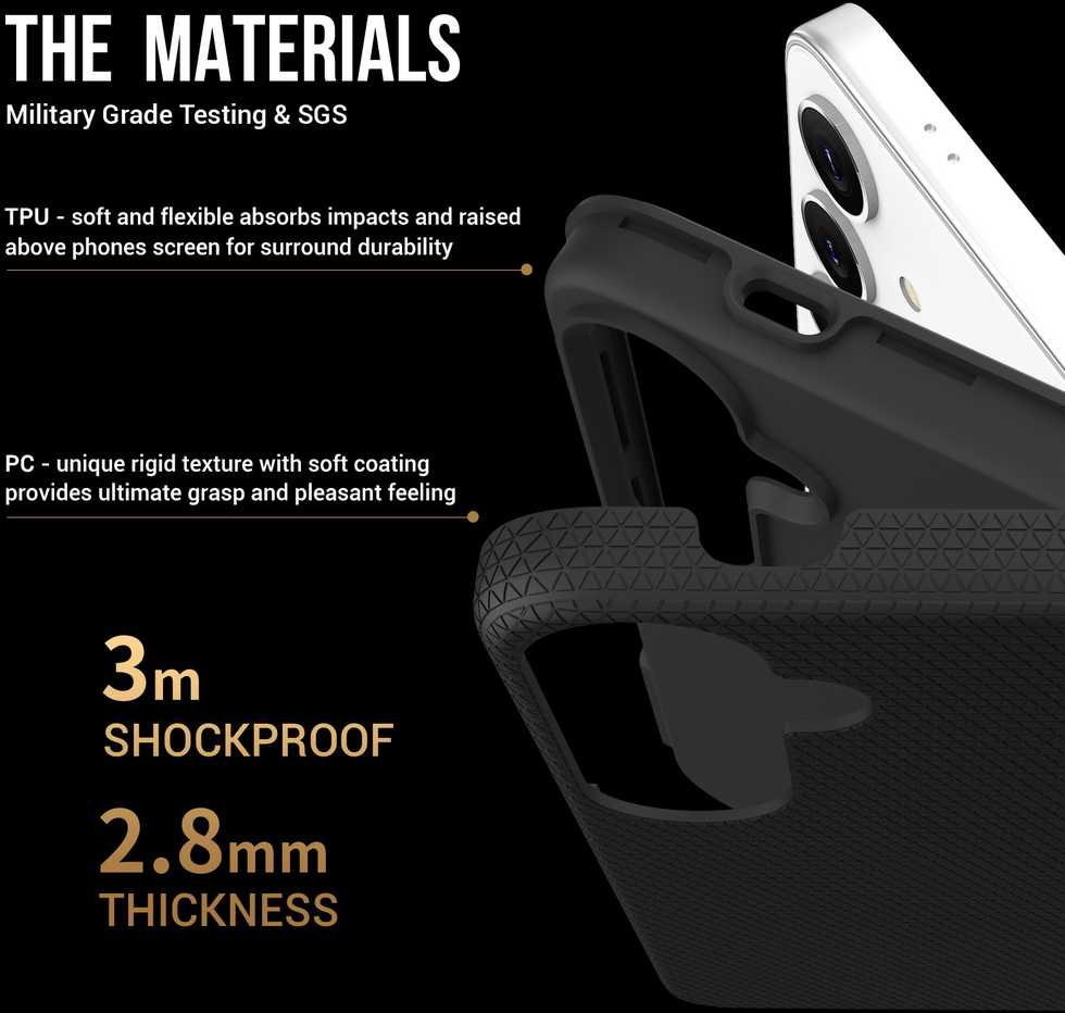Dėklas Perfectionists Triangle Case Samsung A366 A36 5G juodas
