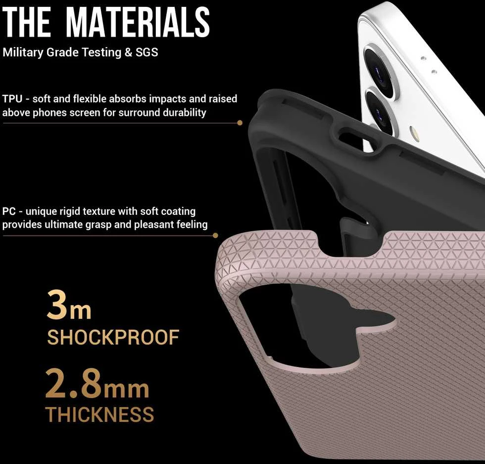 Dėklas Perfectionists Triangle Case Samsung A366 A36 5G rožinio aukso