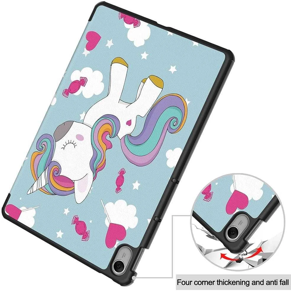 Dėklas Reach Smart Leather Samsung X210/X215/X216 Tab A9 Plus 11.0/X230/X235/X236 Tab A11 Plus 11.0 unicorn