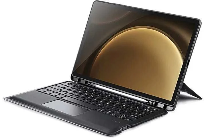Dėklas su klaviatūra Dux Ducis DK Samsung X820 Tab S10 Plus/X810/816 Tab S9 Plus/X610/X616 Tab S9 FE Plus juodas