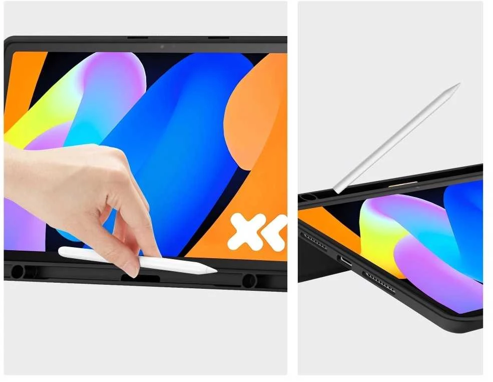 „Tech Protect TechProtect SmartCase“ rašiklio dėklas, skirtas „Lenovo Idea Tab Plus 12.1 TB-361“ - juodas