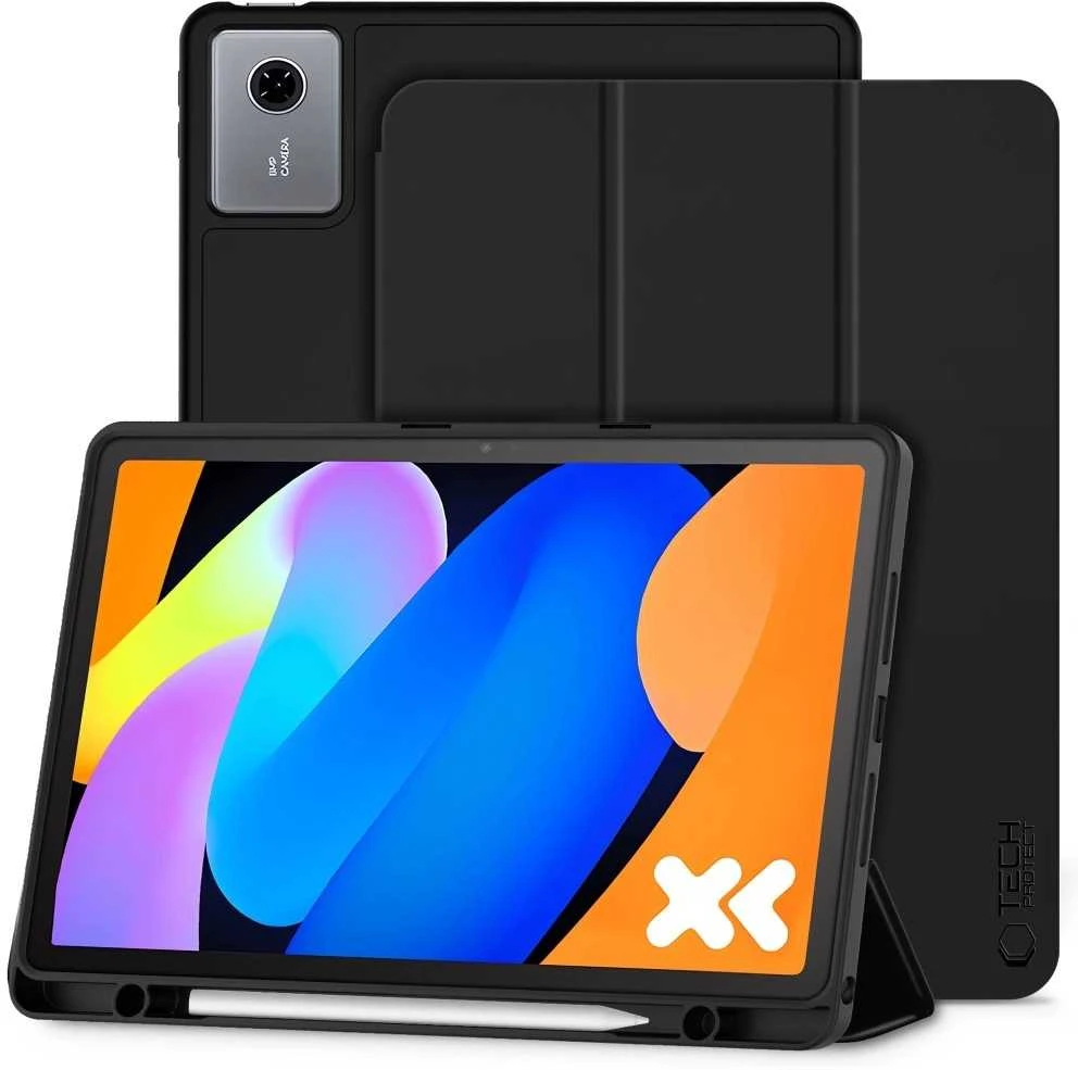 „Tech Protect TechProtect SmartCase“ rašiklio dėklas, skirtas „Lenovo Idea Tab Plus 12.1 TB-361“ - juodas
