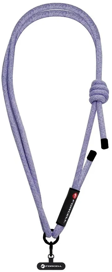 FORCELL F-DESIGN S10X165 reguliuojamo ilgio telefono virvelė (maks. 82,5 cm kilpoje) pilka violetinė