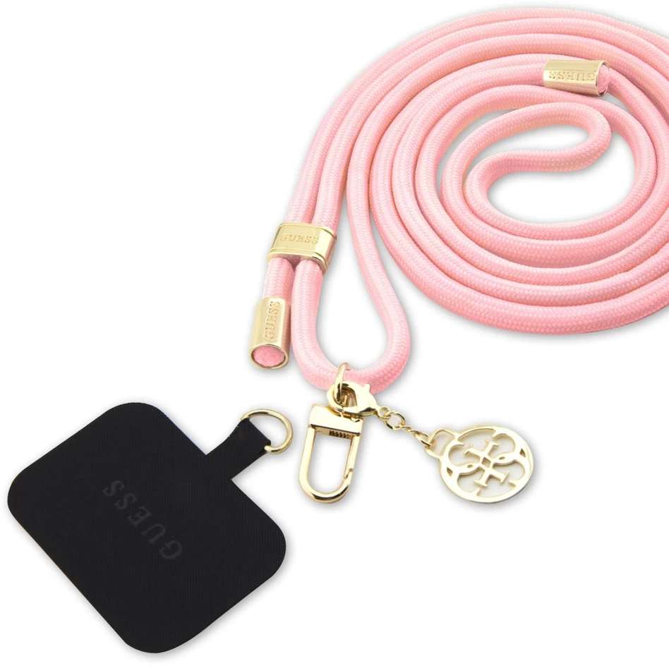 Dėklas Guess GUUCNMG4EP Universal CBDY virvelė telefonui rožinės spalvos
