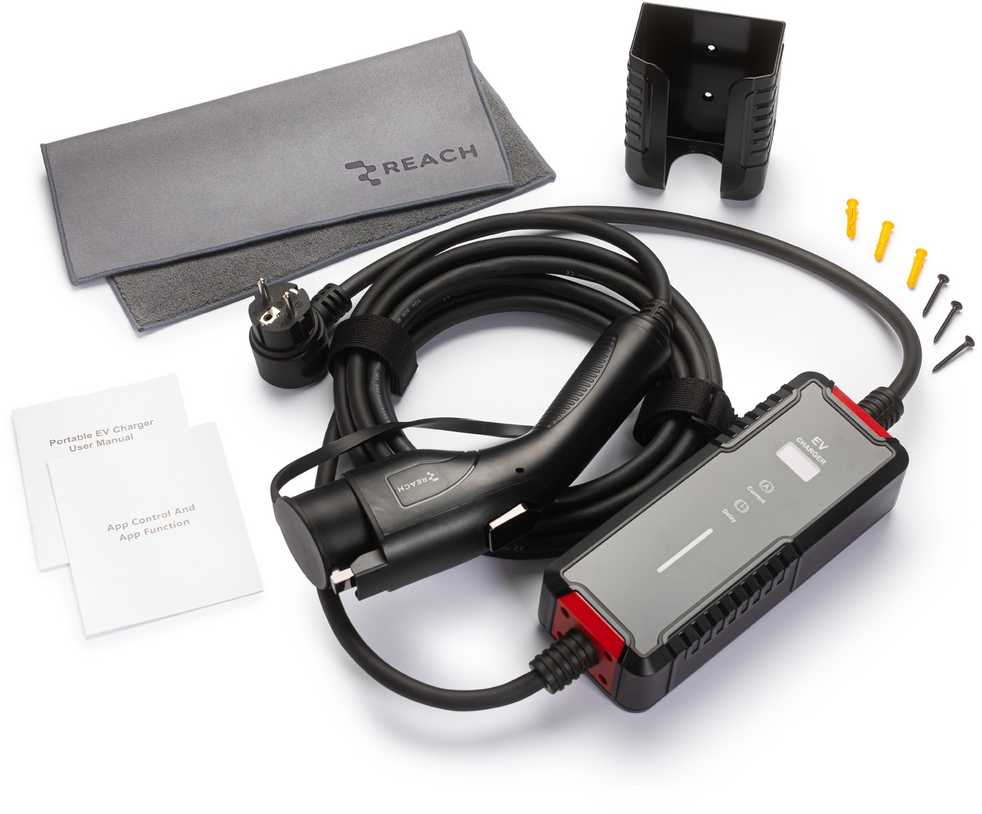 Elektromobilių įkroviklis Reach PEVC1 220V Type1 16A 3.5kW 5.0m
