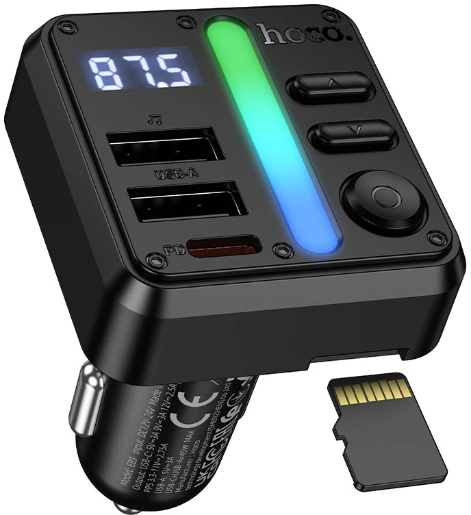 FM bangų moduliatorius Hoco E89 PD30W+QC3.0