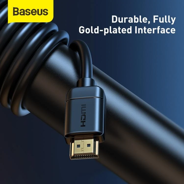 Baseus HDMI - HDMI 2.0 4K 30Hz kabelis 3D HDR 18Gbps 5m Juodas