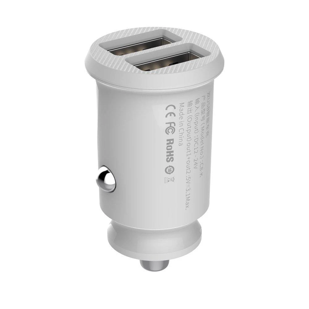Įkroviklis Baseus Grain 3.1A Baltas