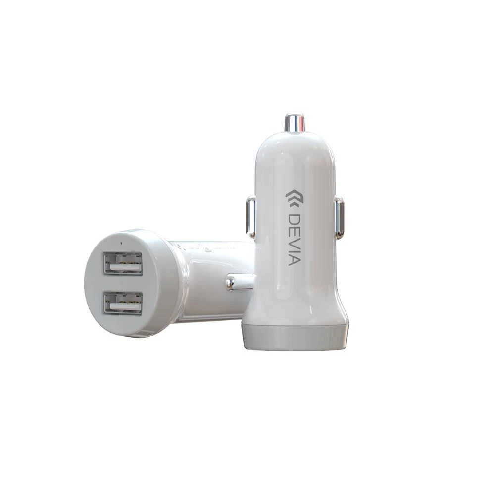 Įkroviklis automobilinis Devia Idrawer Lightning baltas