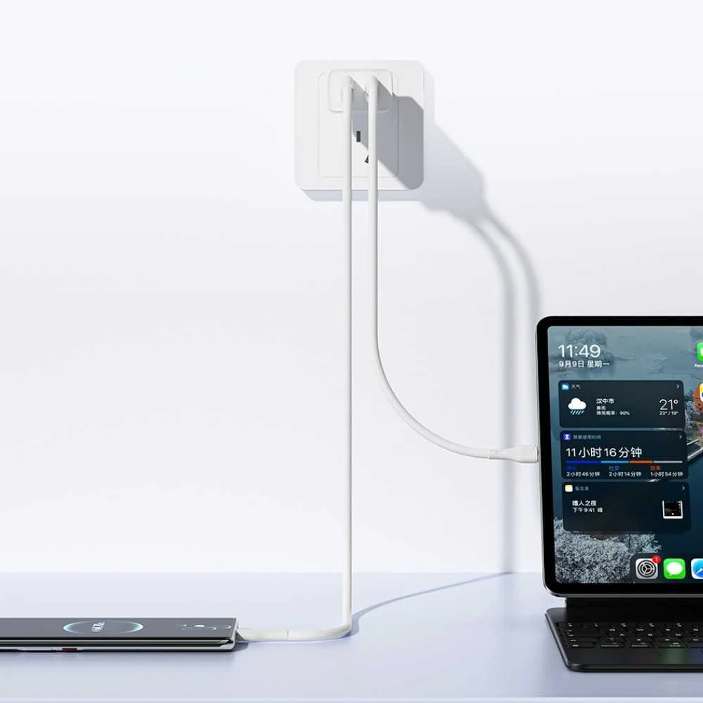 Įkroviklis Awei C15-EU 10W 2xUSB-A baltas