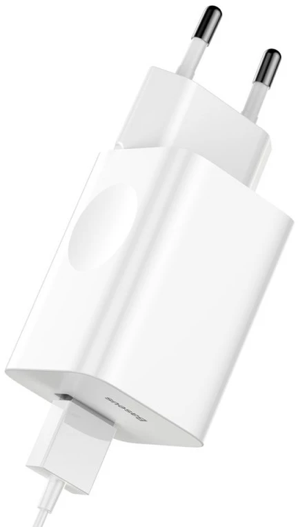 Charger Baseus CCALL-BX02 (USB 3.0, baltos spalvos)