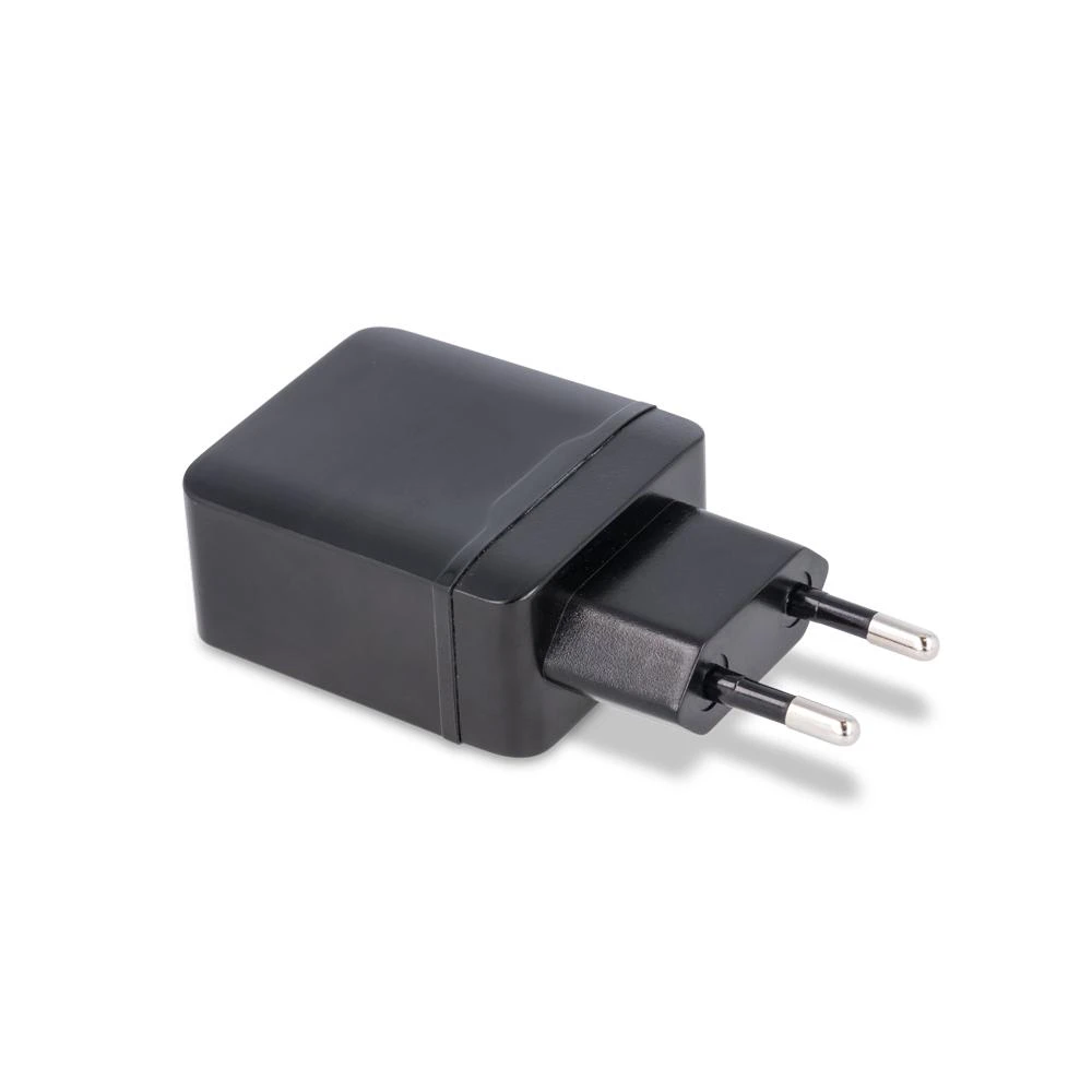 Įkroviklis buitinis Maxlife MXTC-02 su dviem USB jungtimis FastCharging (2.4A) juodas