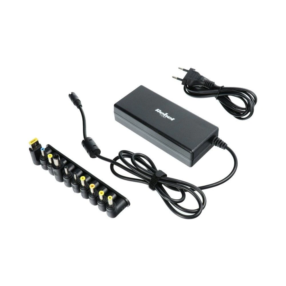 Įkroviklis universalus REBEL for Notebook/Nešiojamas kompiuteris 90W/18-20V juodas
