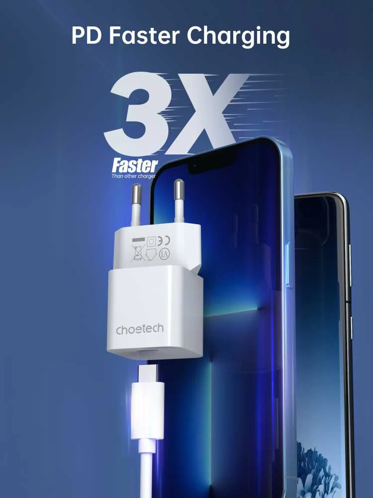Sieninis įkroviklis Choetech PD5010, PD 20W
