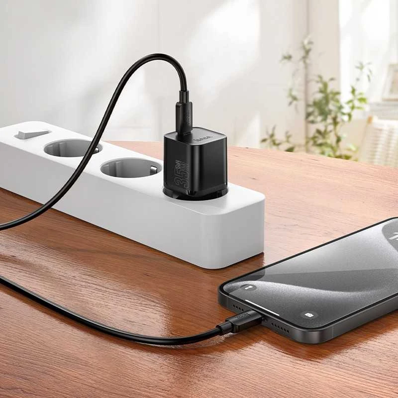 Įkroviklis Hoco N66 35W GaN USB-C baltas