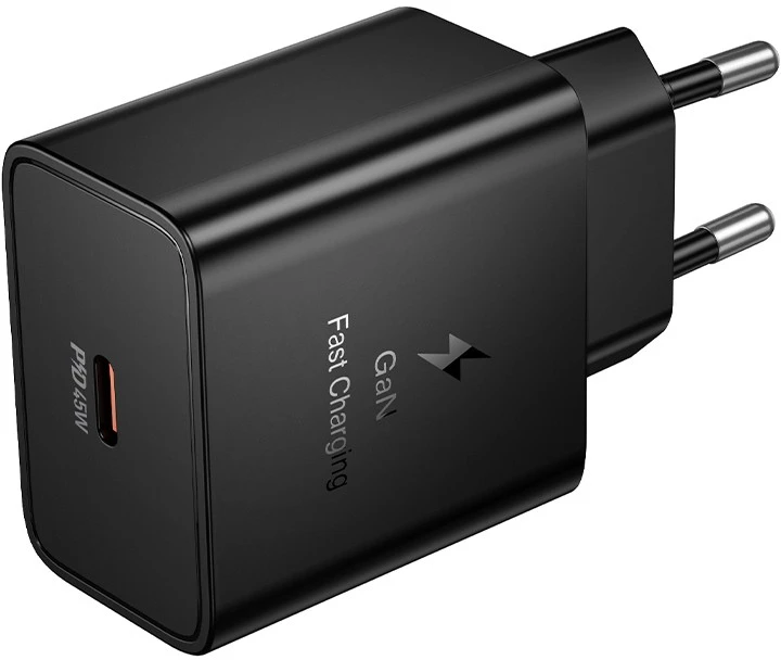 Įkroviklis Hoco N77 45W USB-C juodas