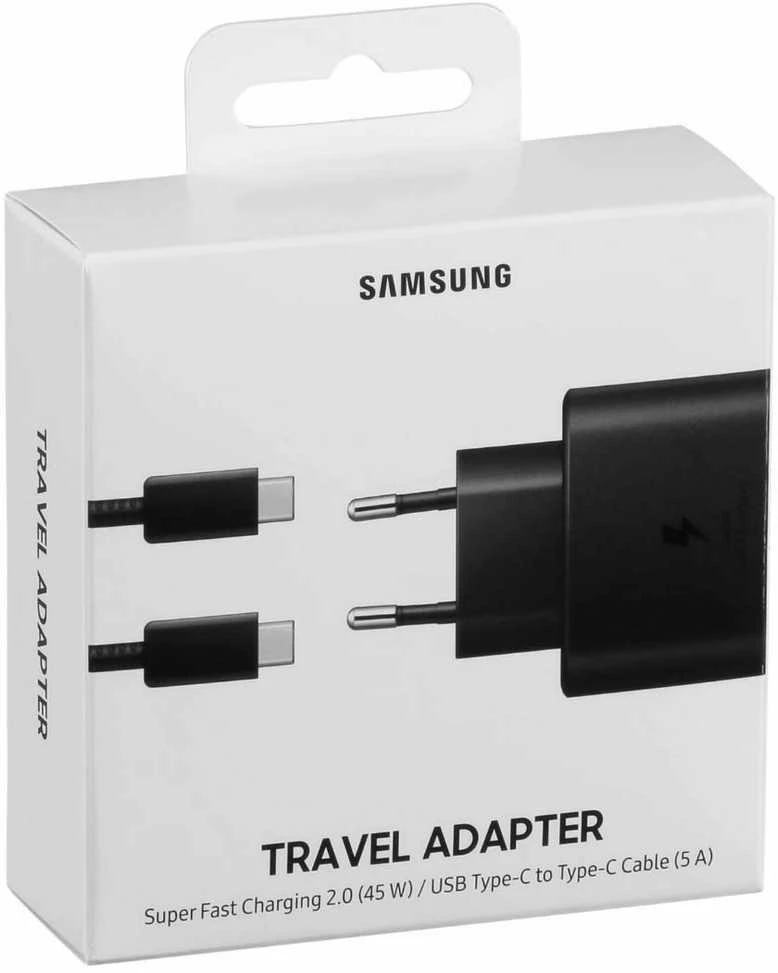 Samsung TA845XBE Travel Greitas įkroviklis Type-C į Type-C, 45W, 1m (Juodas)