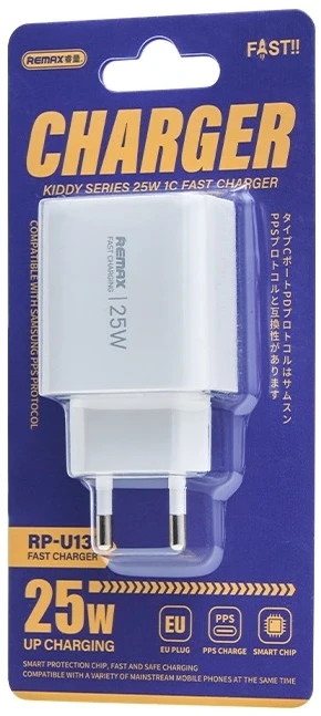 Įkroviklis Remax RP-U137 25W USB-C baltas