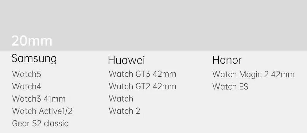 Dux Ducis magnetinio dirželio apyrankė, skirta Samsung Galaxy Watch / Huawei Watch / Honor Watch (20 mm apyrankė) Magnet