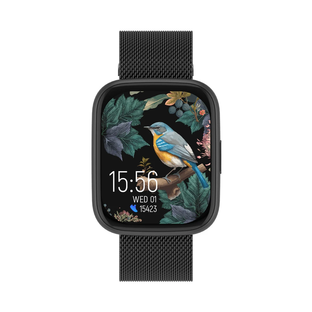 Išmanusis laikrodis Forever ForeVigo 4 SW-330, 1,95″ AMOLED, Bluetooth 5.4, IP68, spalva: juoda