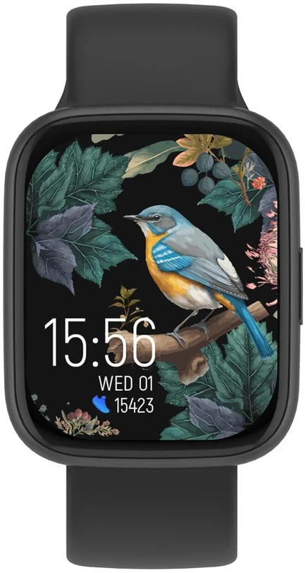 Išmanusis laikrodis Forever ForeVigo 4 SW-330, 1,95″ AMOLED, Bluetooth 5.4, IP68, spalva: juoda