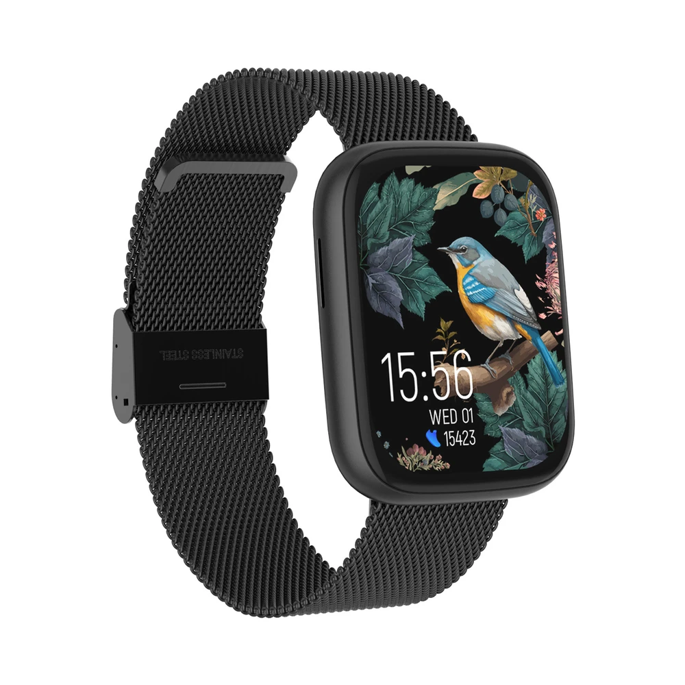 Išmanusis laikrodis Forever ForeVigo 4 SW-330, 1,95″ AMOLED, Bluetooth 5.4, IP68, spalva: juoda