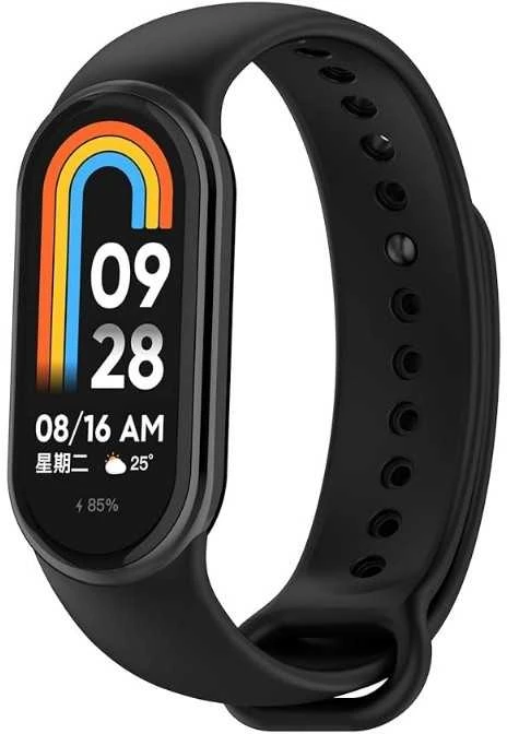 Juoda silikoninė apyrankė Xiaomi Mi Band