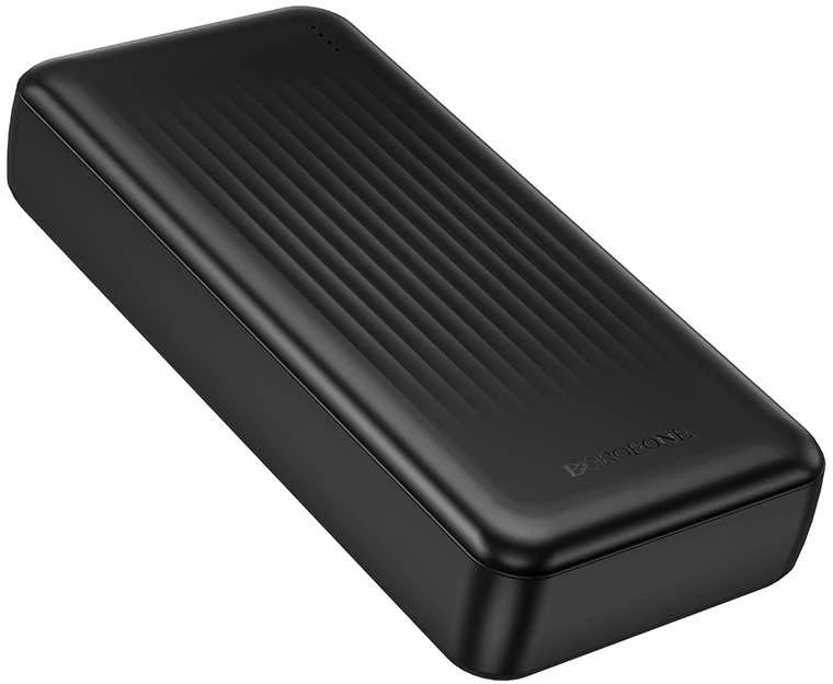 Borofone Power Bank 20000mAh BJ80A Clever – 2xUSB + Type C – QC 3.0 22,5W + PD 20W juodos spalvos