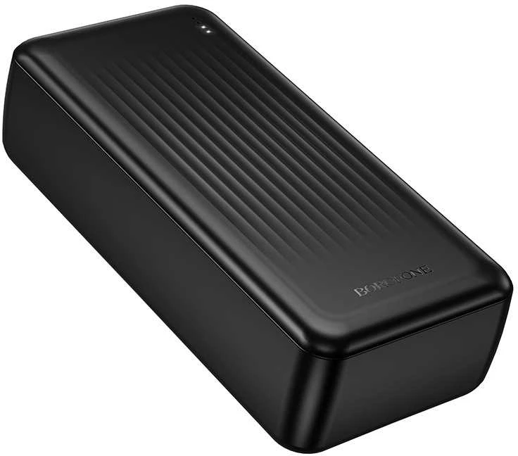 Borofone Power Bank 30000mAh BJ80B Clever – 2xUSB + Type C – QC 3.0 22,5W PD 20W juodos spalvos