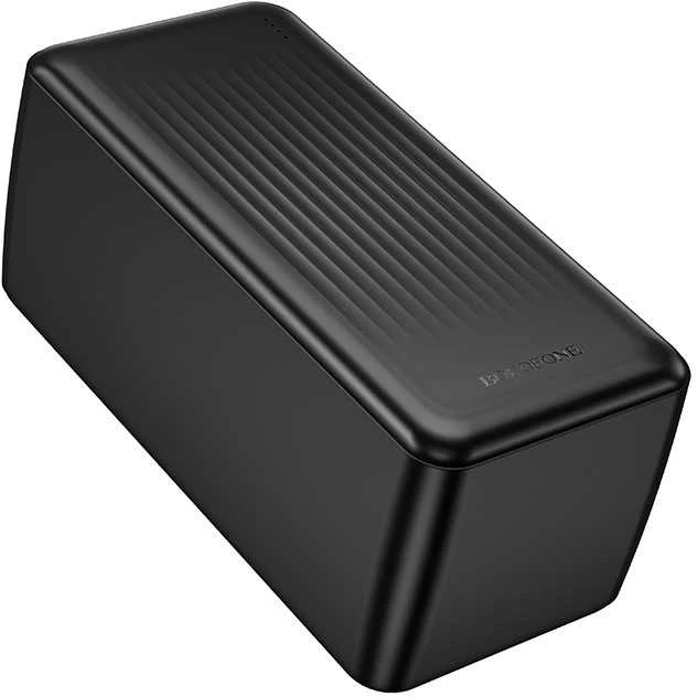 Borofone Power Bank 50000mAh BJ80C Clever – 2xUSB + Type C – QC 3.0 22,5W PD 20W juodos spalvos