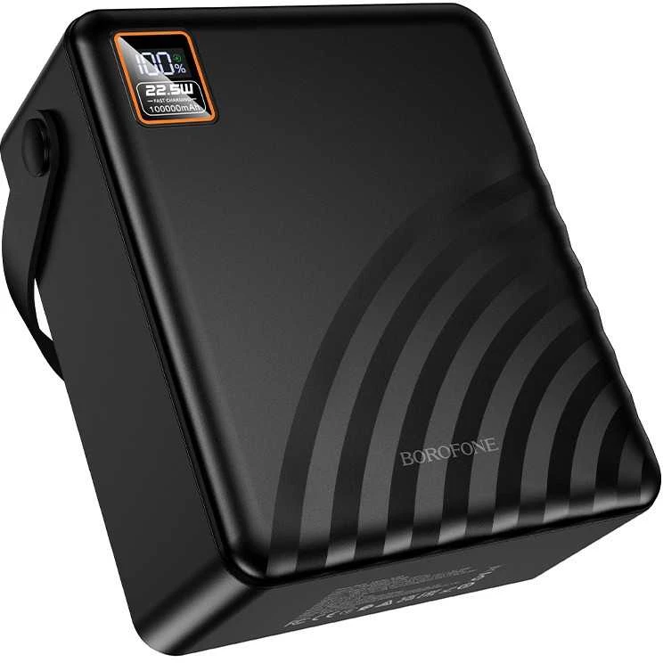 Išorinė baterija Power Bank Borofone BJ85 22.5W+PD20W 100000mAh juoda