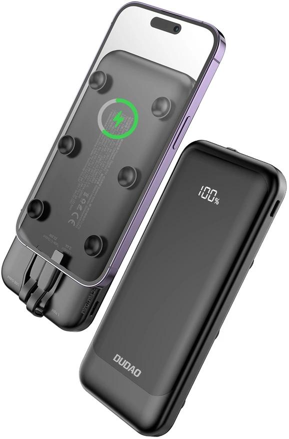 Išorinė baterija Power Bank Dudao K15 22.5W 10000mAh juoda