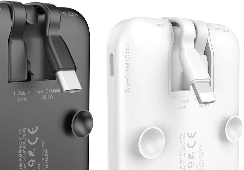 Išorinė baterija Power Bank Dudao K15 22.5W 10000mAh juoda