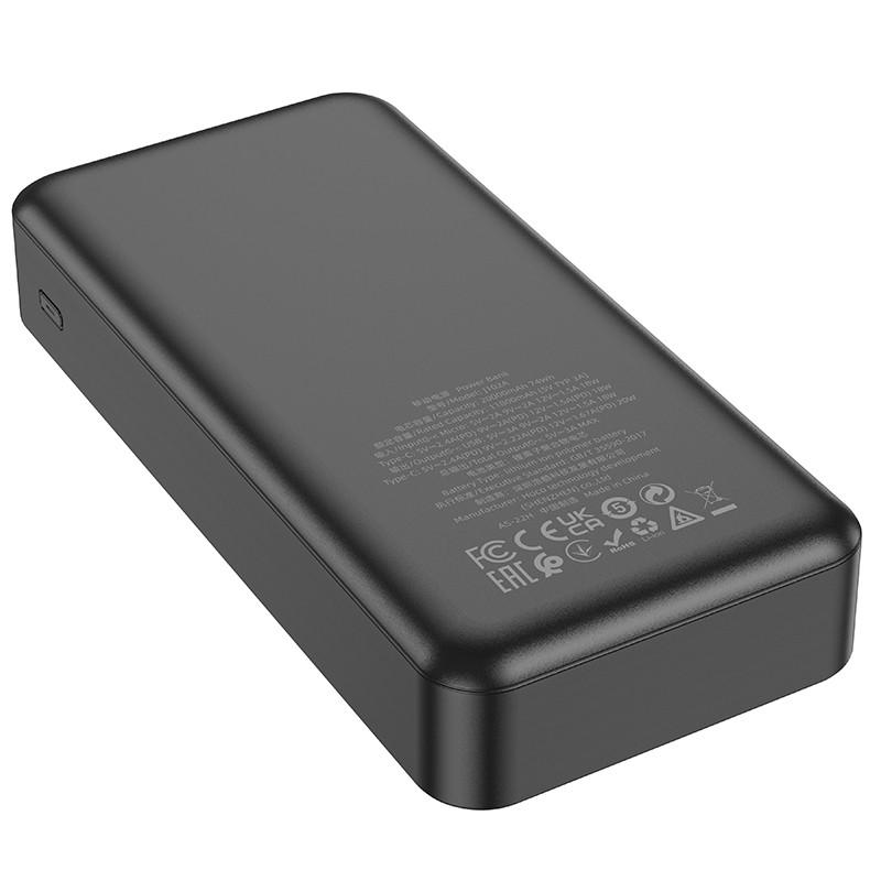 Išorinė baterija Power Bank Hoco J102A PD20W+QC3.0 20000mAh juodas