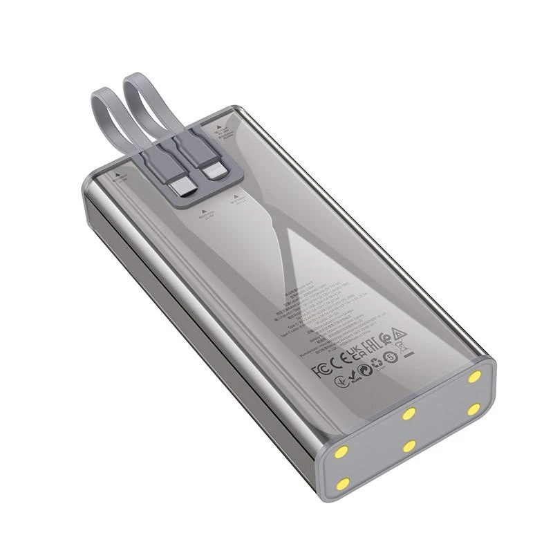 Išorinė baterija Power Bank Hoco J104A Discovery Edition 22.5W 20000mAh pilka