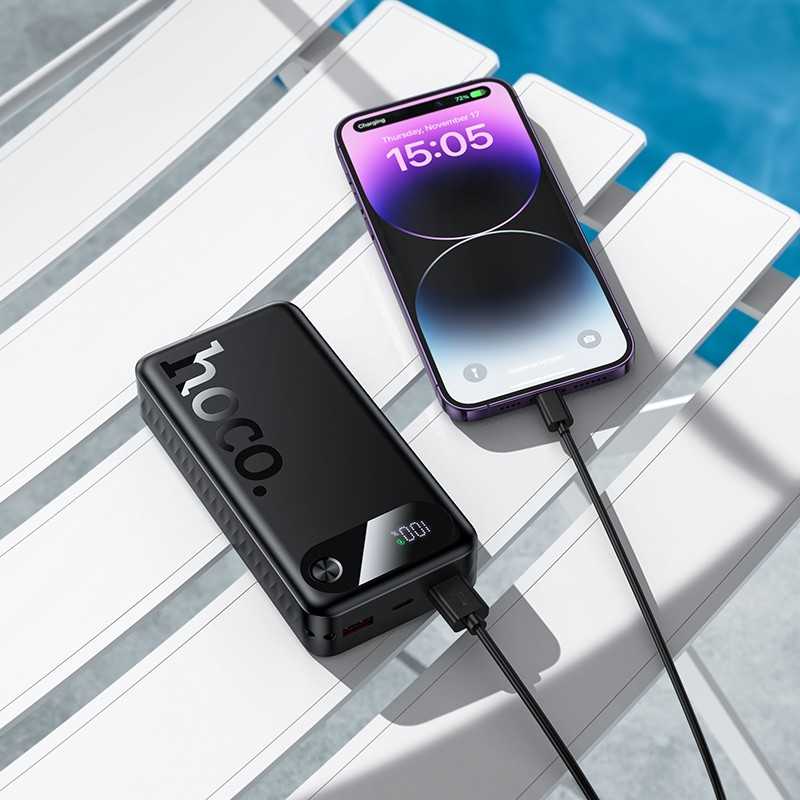 Išorinė baterija Power Bank Hoco J154A 22.5W 20000mAh juoda