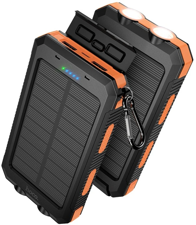 Išorinė baterija Power Bank Hoco J164 Solar 10W 8000mAh juoda