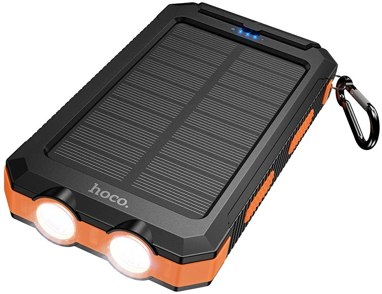 Išorinė baterija Power Bank Hoco J164 Solar 10W 8000mAh juoda