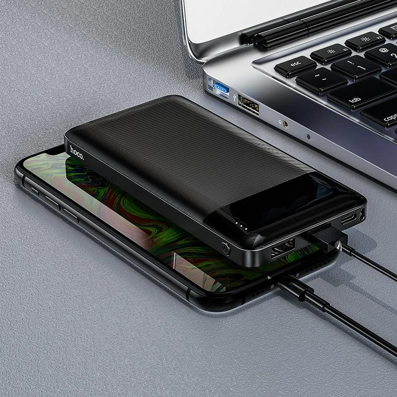 Išorinė baterija Power Bank Hoco J72 10000mAh balta