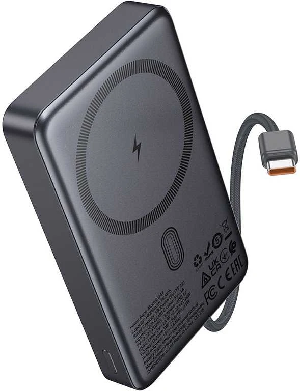 Išorinė baterija Power Bank Hoco Q44 20W MagSafe 10000mAh juoda
