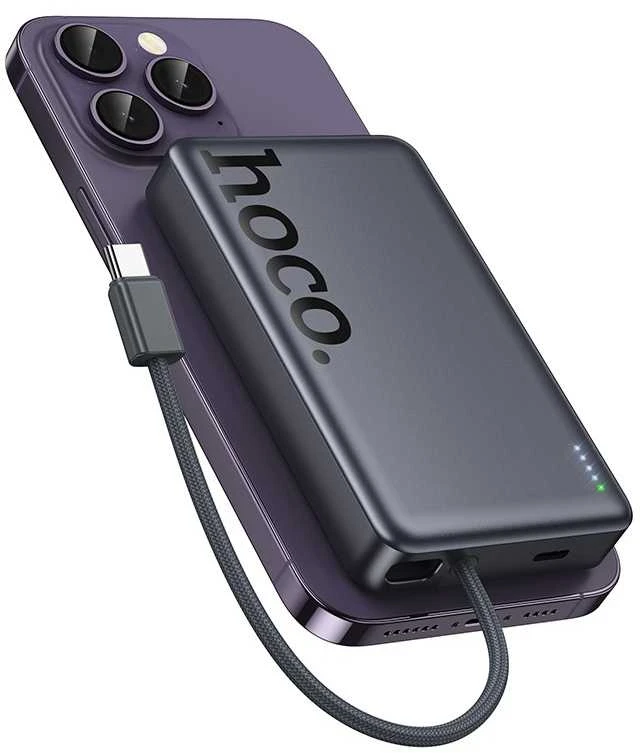 Išorinė baterija Power Bank Hoco Q44 20W MagSafe 10000mAh juoda