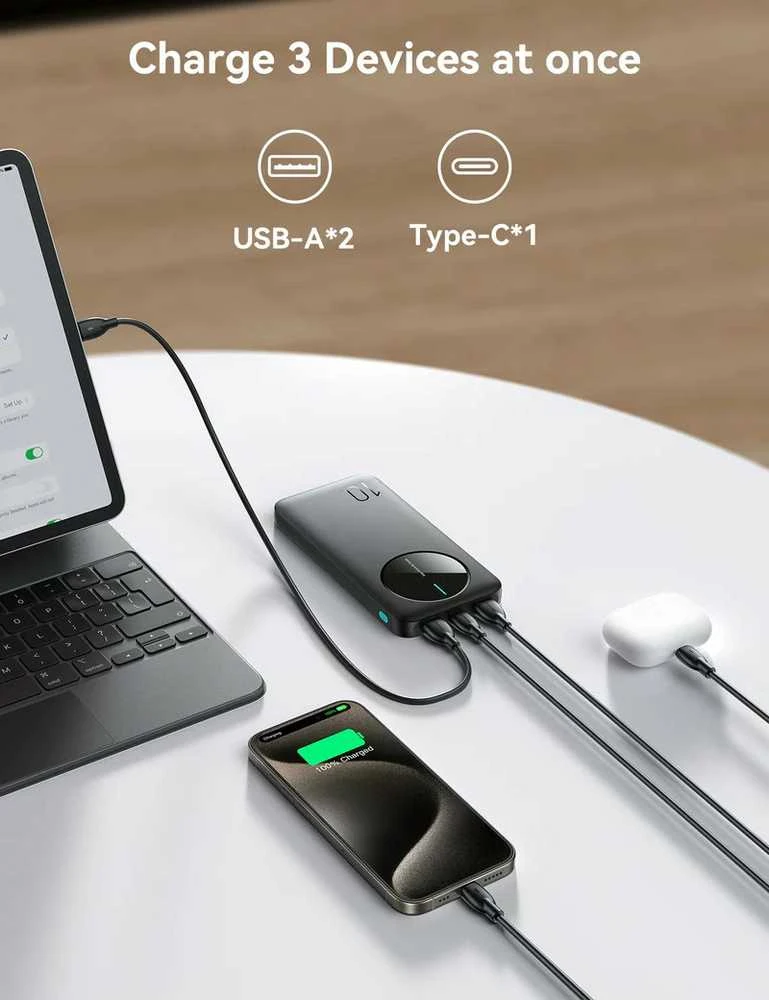 Išorinė baterija Power Bank Joyroom JR-PBF12 10000mAh juoda