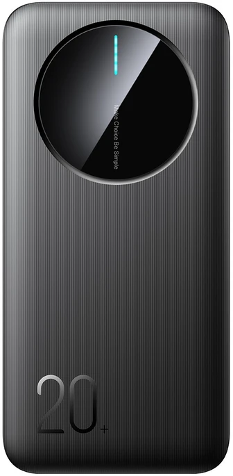 Joyroom JR-PBF14 Pro išorinė baterija 22,5 W 20000 mAh su skaitmeniniu ekranu 2x USB-A 1x USB-C - juoda