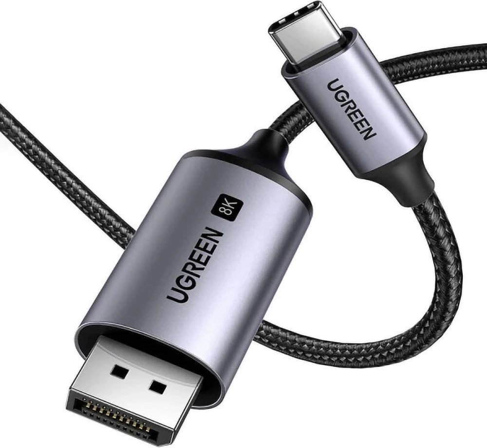 Ugreen kabelis Ekranas Port USB-C (8K 1m) juodos spalvos