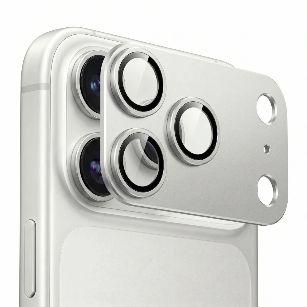 Tech-Protect Camfull Fit+ grūdinto stiklo fotoaparato ekrano apsauga iPhone 18 Pro - Sidabrinis