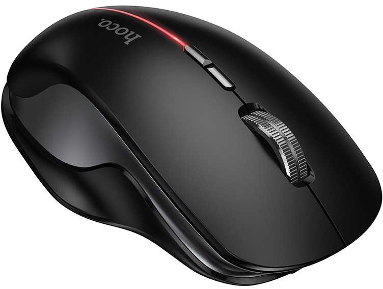 Klaviatūra Belaidė pelė Hoco GM40 RGB juoda