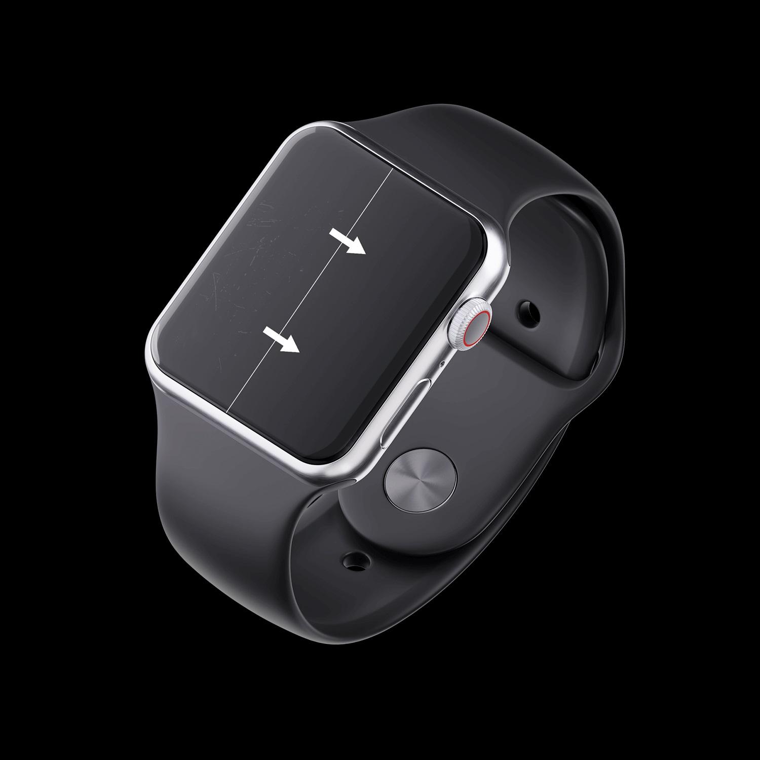 Apsauginė ekrano plėvelė išmaniojo laikrodžio Apple Watch 4, 44mm, 3vnt.