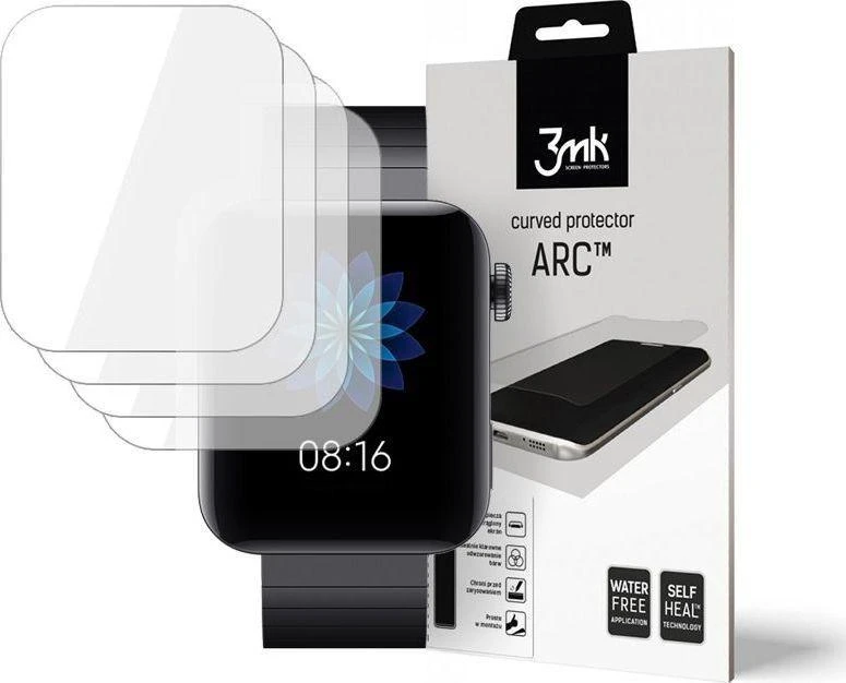 LCD Apsauginė ekrano plėvelė 3MK ARC Apple Watch 7, 41mm, 3 VNT.