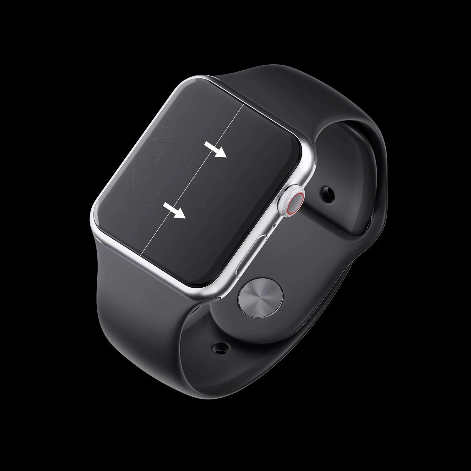 LCD Apsauginė ekrano plėvelė 3MK ARC Apple Watch 7, 41mm, 3 VNT.